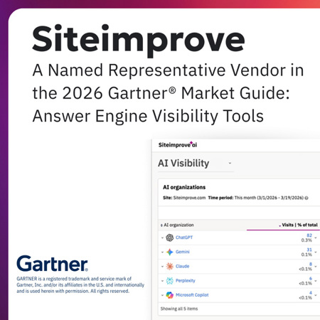 Siteimprove a Representative Vendor in the 2026 Gartner® Market Guide: Answer Engine Visibility Tools. 