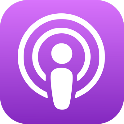 Apple podcast icon.