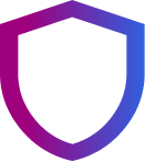 Gradient icon of a shield.